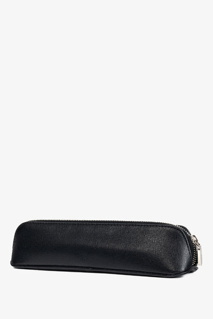 Tiffany & Co. Black Saffiano Leather Pencil Case