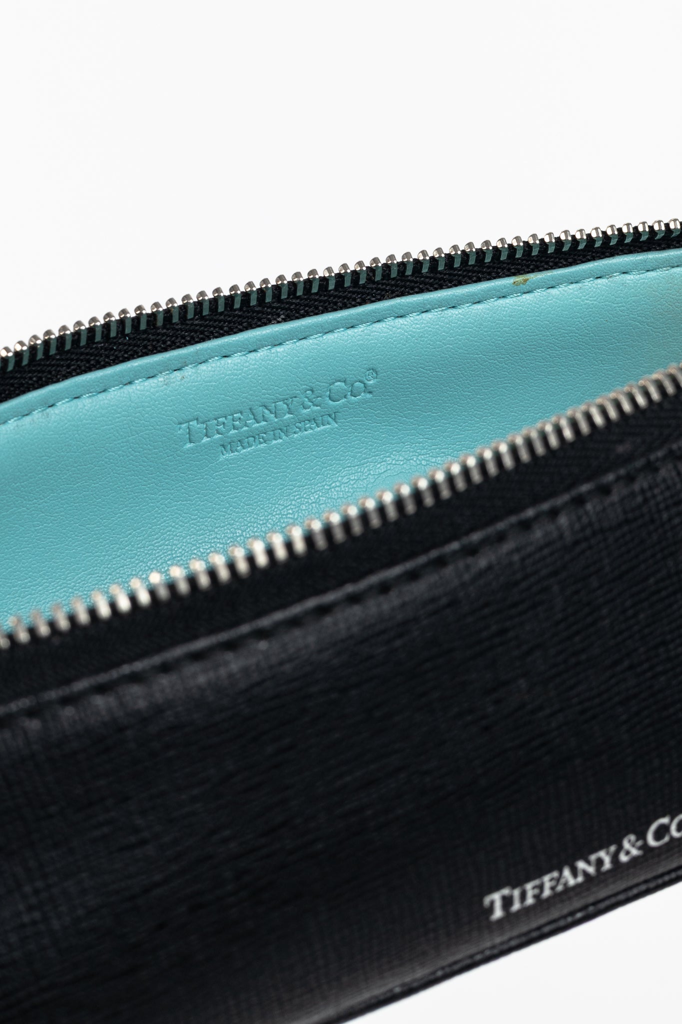 Tiffany & Co. Black Saffiano Leather Pencil Case
