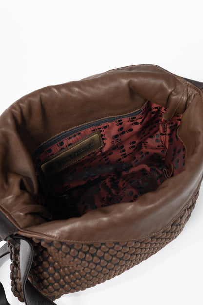 Tissa Fontaneda Biker Chic Cafe Bubble Leather Crossbody