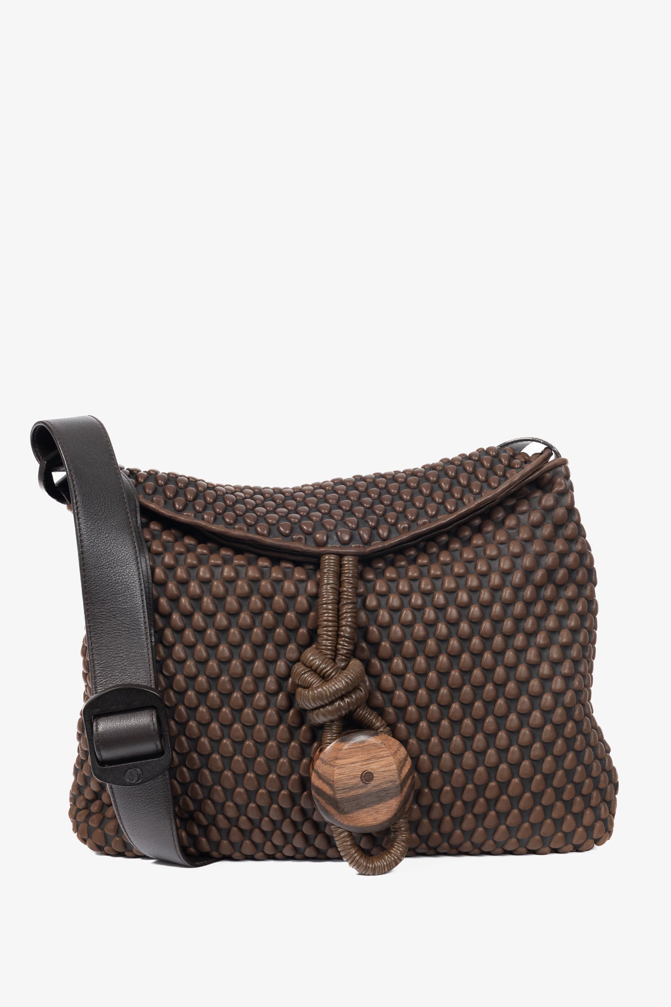 Tissa Fontaneda Biker Chic Cafe Bubble Leather Crossbody