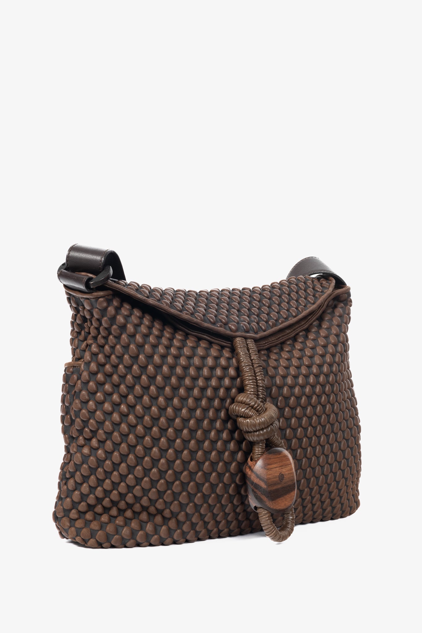 Tissa Fontaneda Biker Chic Cafe Bubble Leather Crossbody
