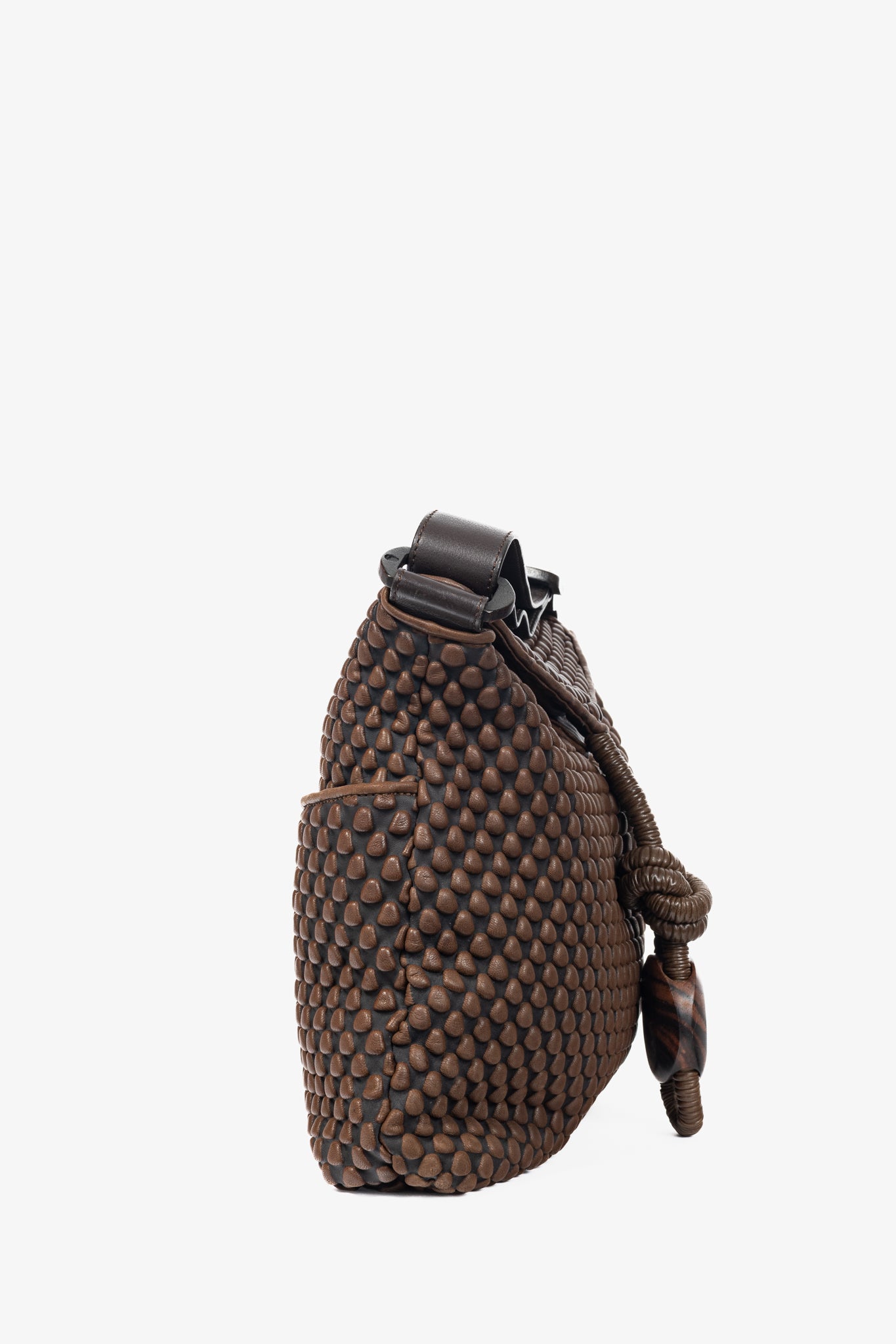 Tissa Fontaneda Biker Chic Cafe Bubble Leather Crossbody