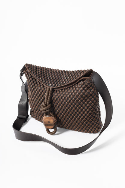 Tissa Fontaneda Biker Chic Cafe Bubble Leather Crossbody