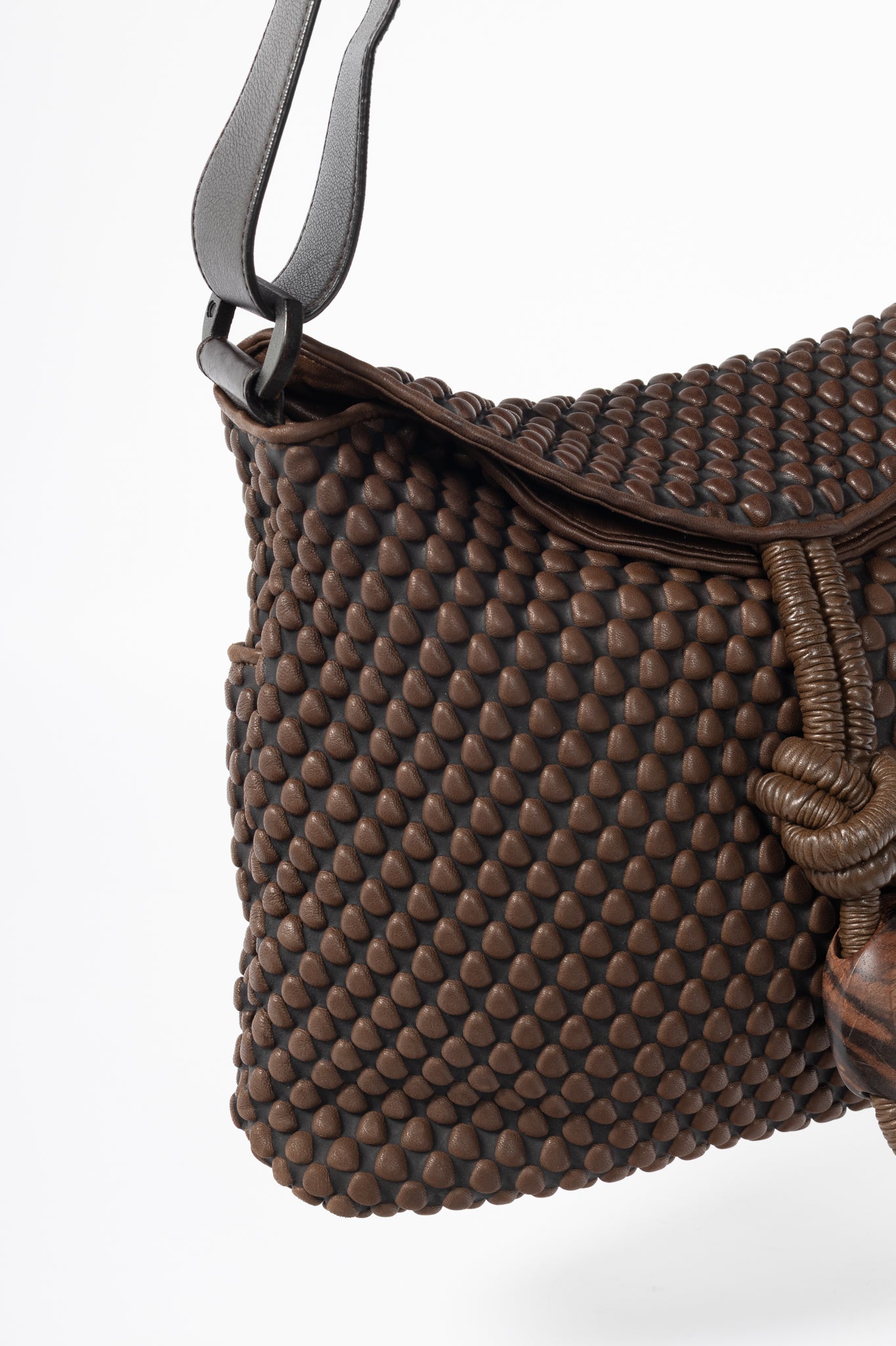 Tissa Fontaneda Biker Chic Cafe Bubble Leather Crossbody