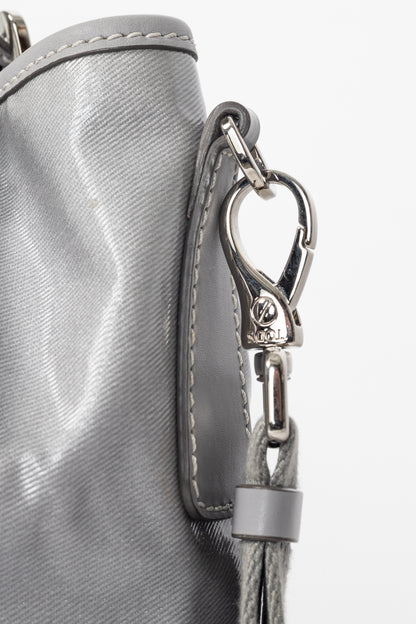 Tod's G-Line Blue & Grey Coated Canvas 2-Way Tote