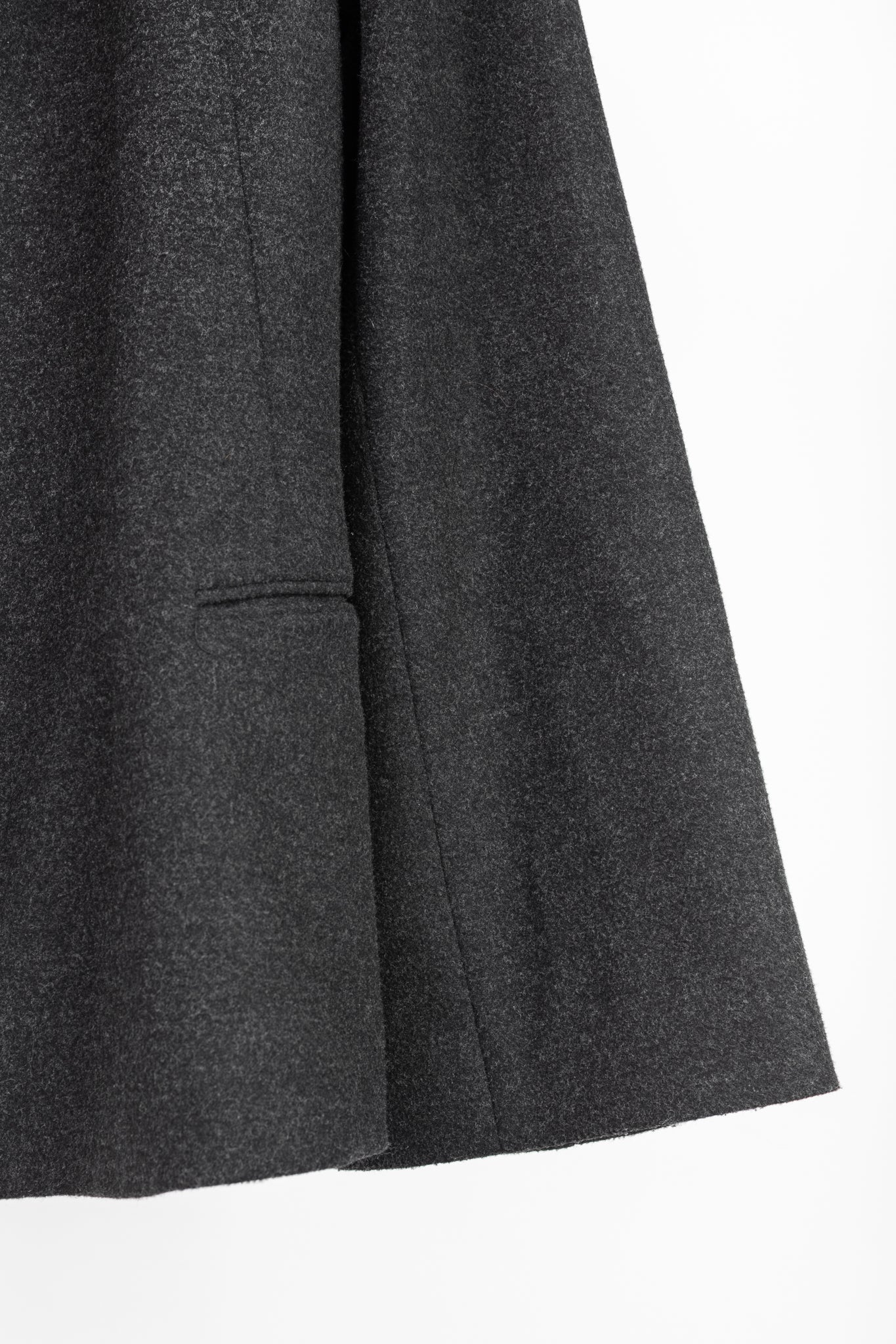 Toteme Bonce Dark Grey Melange Wool-Blend Open Blazer