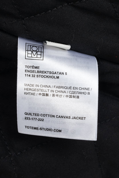 Toteme Light Hay Oversized Quilted Cotton Canvas Jacket