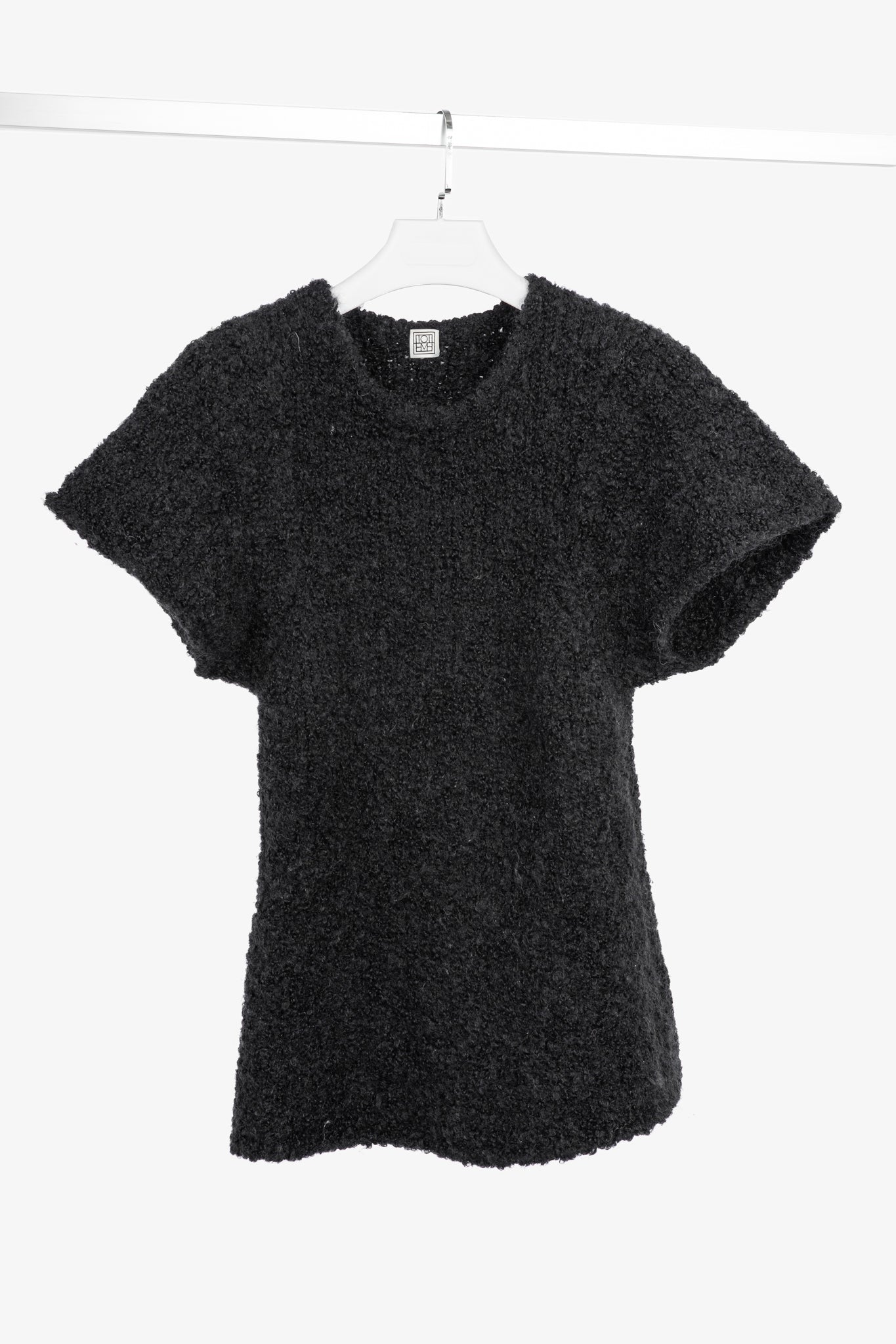 Toteme Espera Black Merino Wool & Mohair Knit