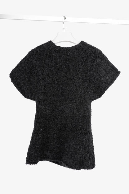 Toteme Espera Black Merino Wool & Mohair Knit