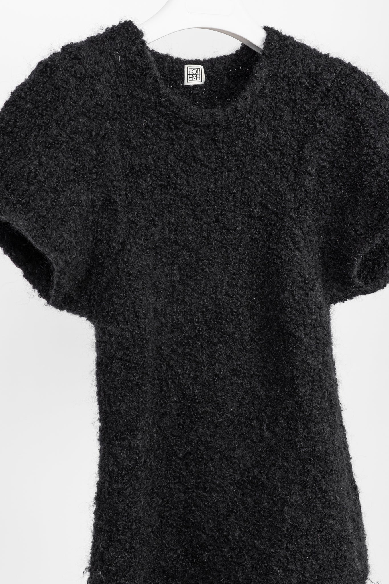 Toteme Espera Black Merino Wool & Mohair Knit