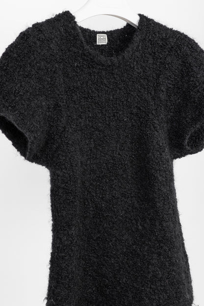 Toteme Espera Black Merino Wool & Mohair Knit
