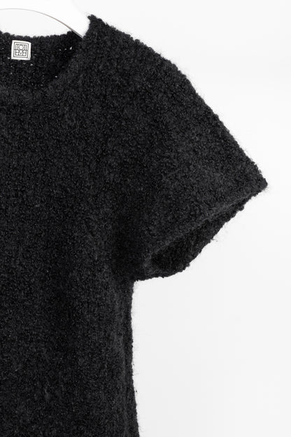 Toteme Espera Black Merino Wool & Mohair Knit