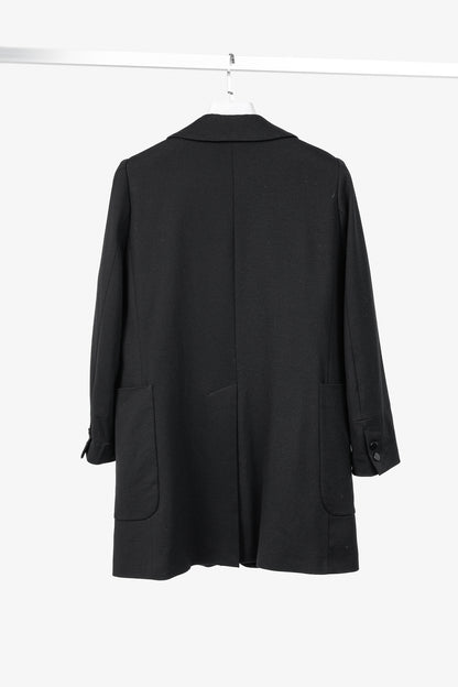 Twinset Black Ponte Long Oversized Blazer
