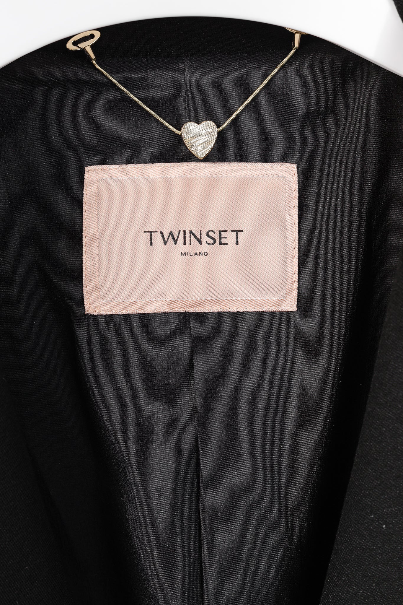 Twinset Black Ponte Long Oversized Blazer