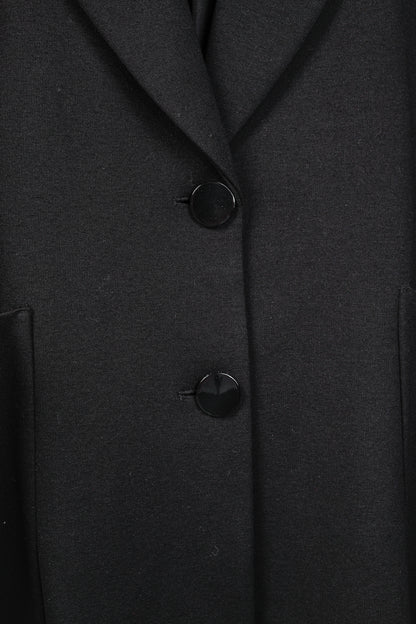 Twinset Black Ponte Long Oversized Blazer