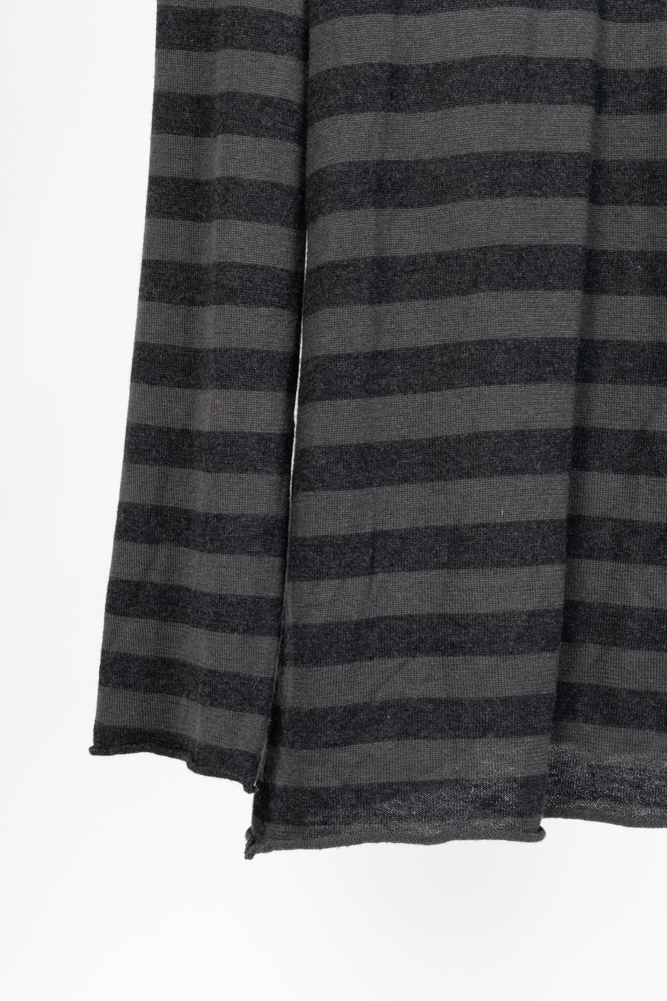 Undercover Grey & Black Striped Silk & Cashmere Pullover