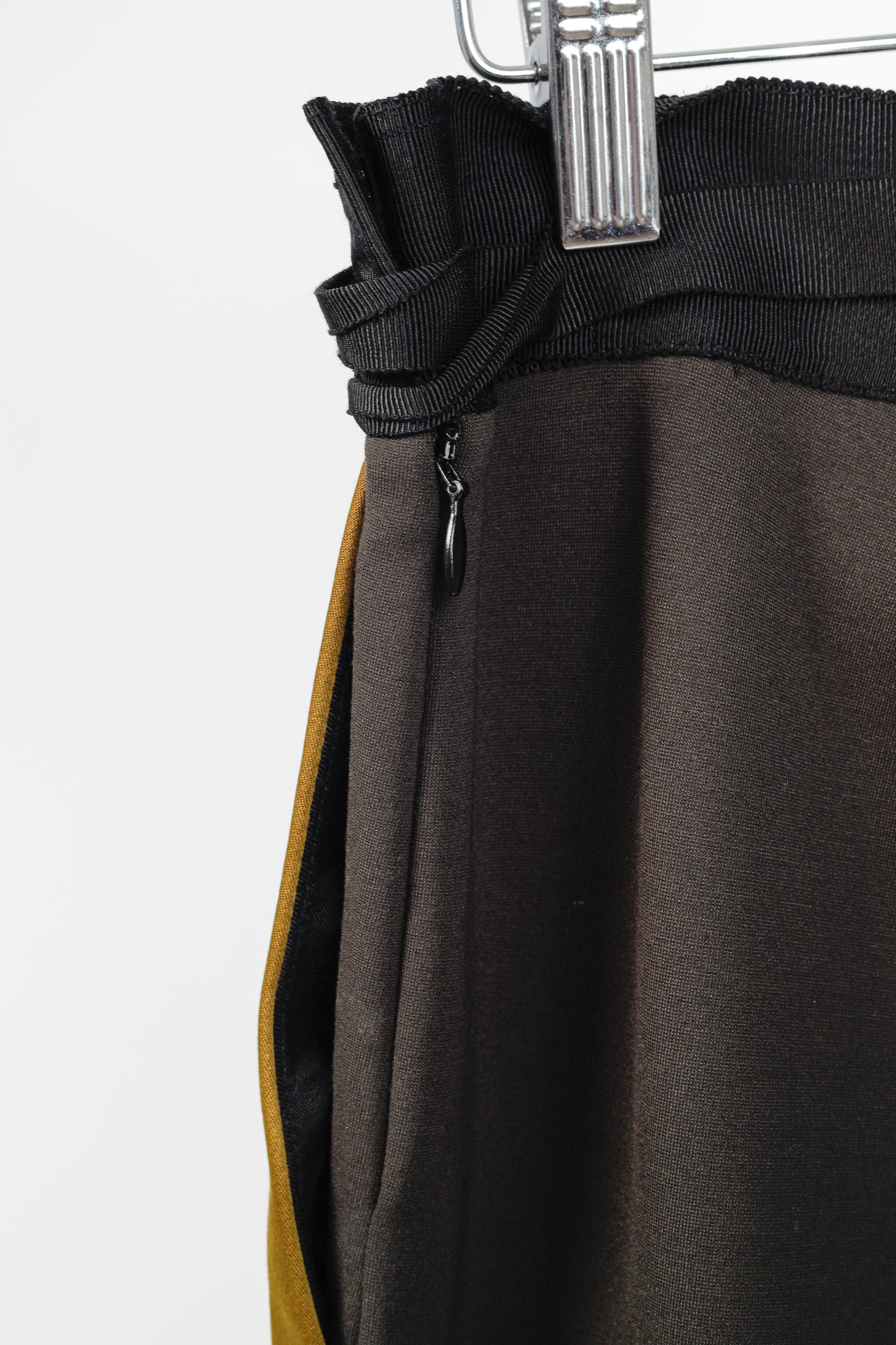 UNTTLD AW/18 Rafael Green Velvet Satin-Trim Trousers