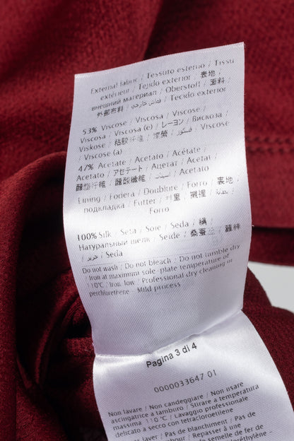 Valentino Red Envers-Satin Swing Dress