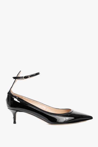 Valentino Garavani Nero Patent-Leather Mary-Jane Pumps