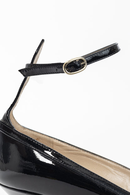 Valentino Garavani Nero Patent-Leather Mary-Jane Pumps
