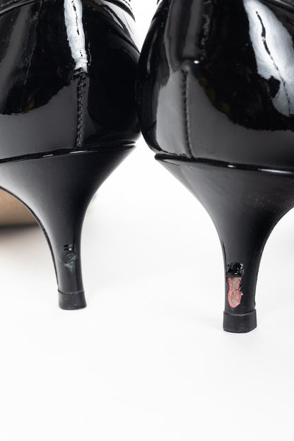 Valentino Garavani Nero Patent-Leather Mary-Jane Pumps