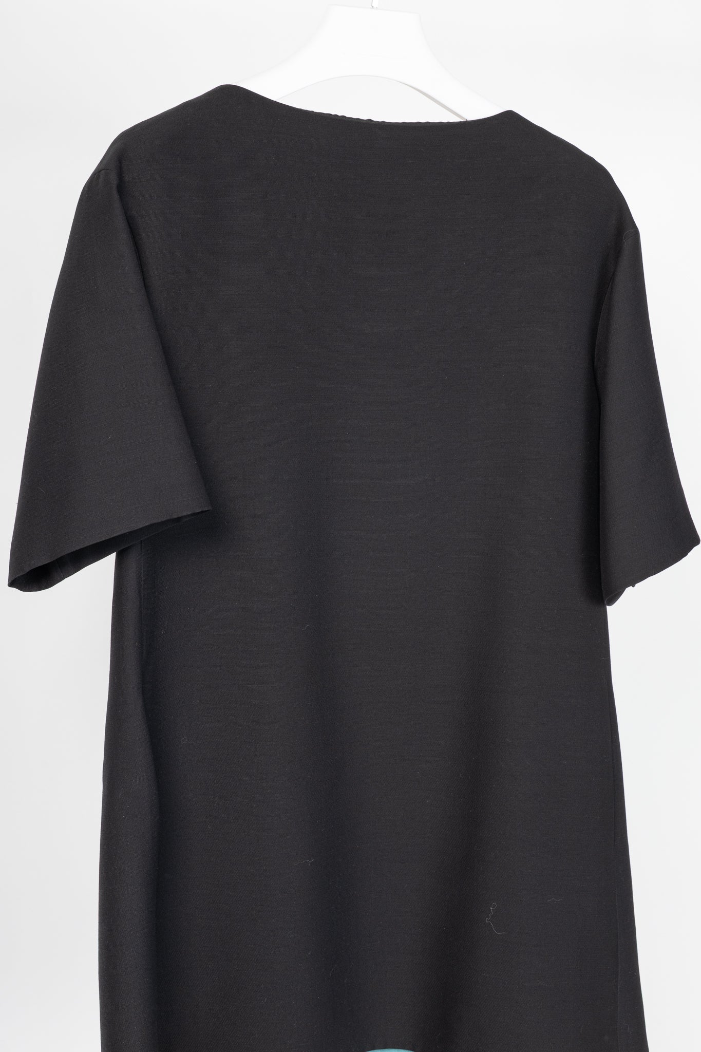 Valentino Black Wool & Silk Cady Bow-Back Mini Dress