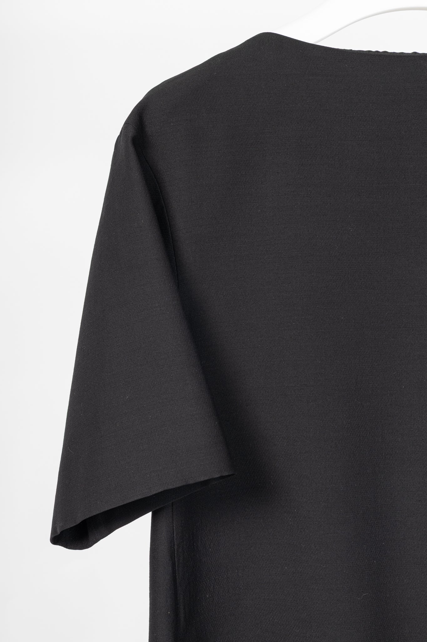 Valentino Black Wool & Silk Cady Bow-Back Mini Dress