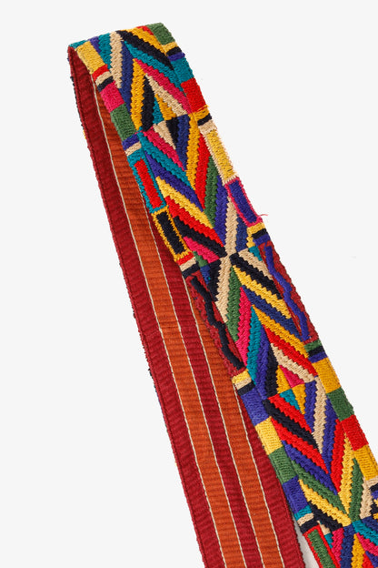 Valentino Garavani Resort 2016 Embroidered Multicolour Gunmetal Stud Adjustable Bag Strap