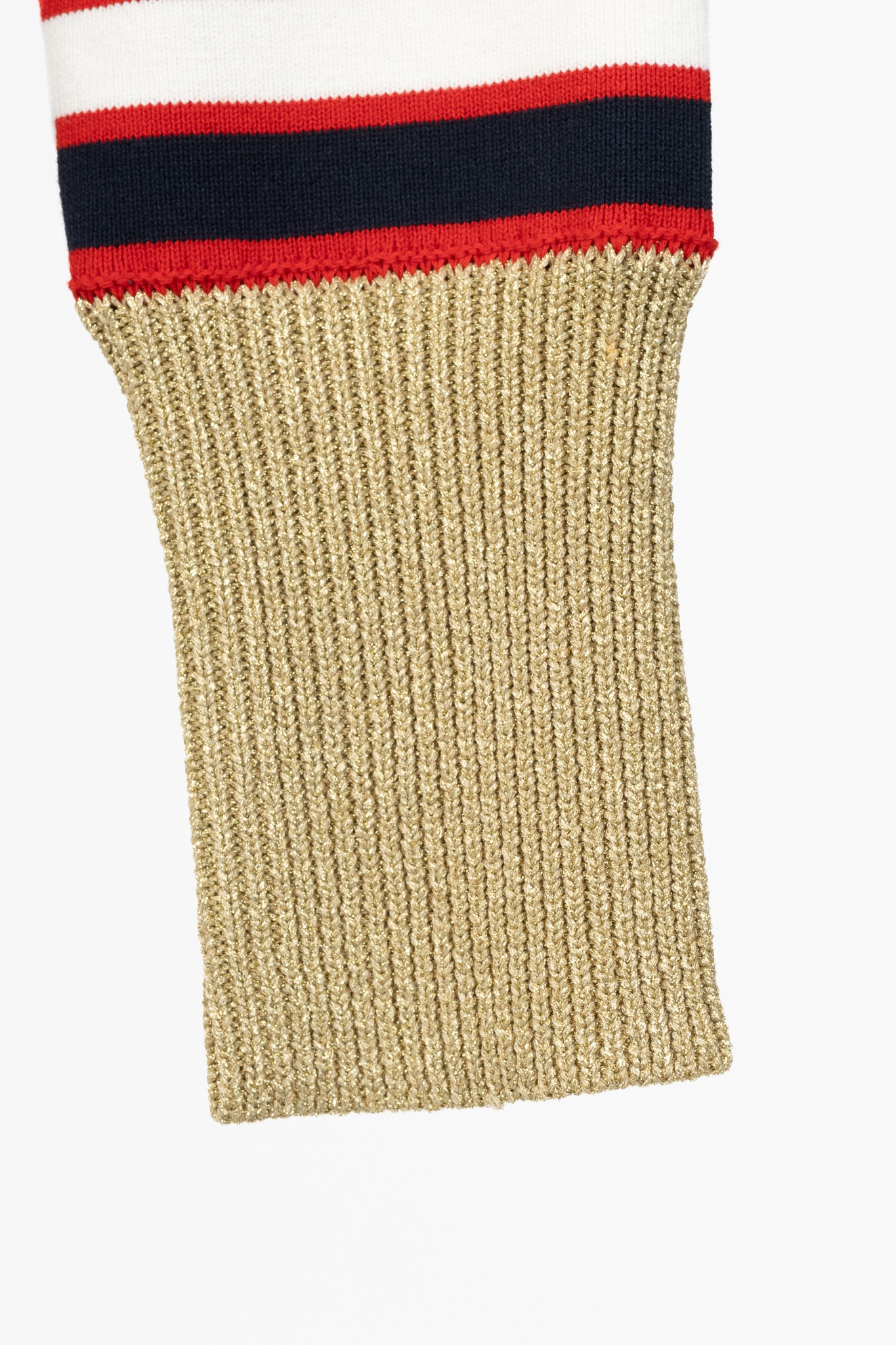 Valentino Navy & White Striped Cotton Sweater