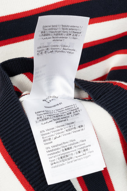 Valentino Navy & White Striped Cotton Sweater
