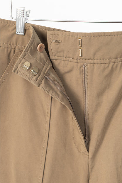 Veronica Beard Dari Sepia Cotton Faille Cargo Pants