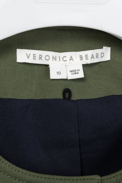 Veronica Beard Fielding Navy Multi Cotton-Blend Tweed Dickey Jacket