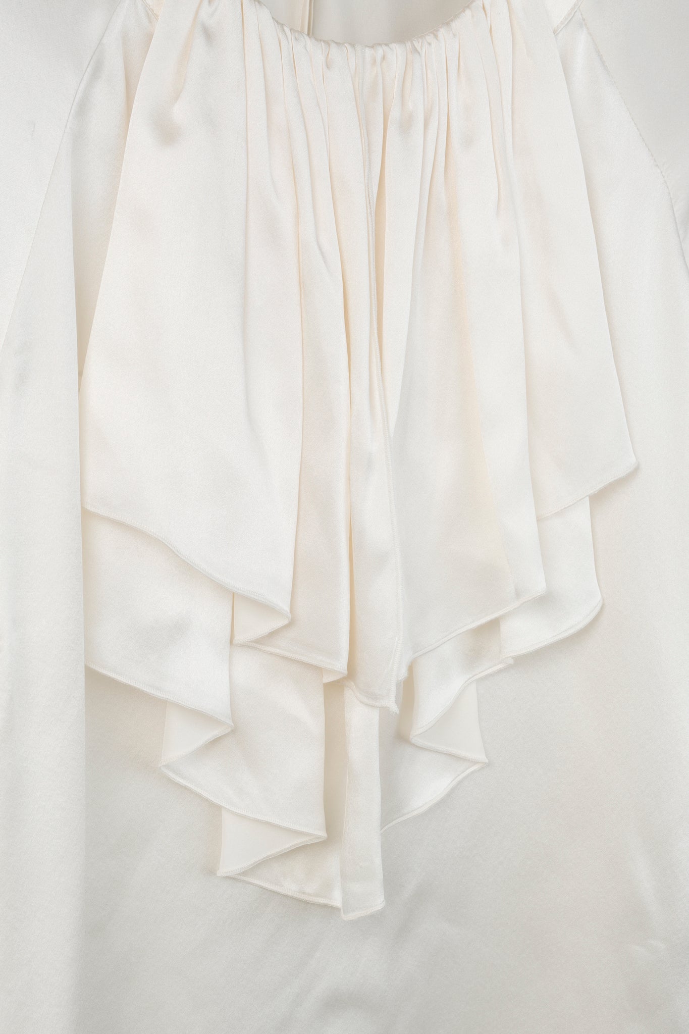 Veronica Beard AW/16 Cream Silk Ruffle-Neck Blouse