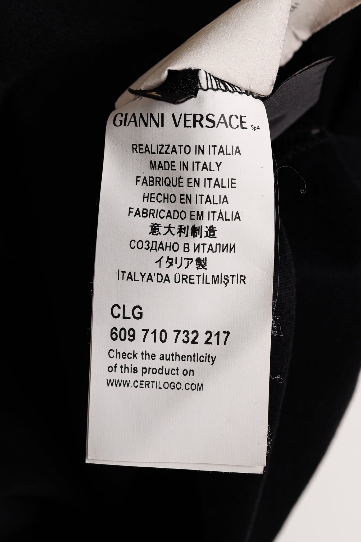 Versace Black Cotton Jersey Rhinestone & Chainlink Medusa Tee