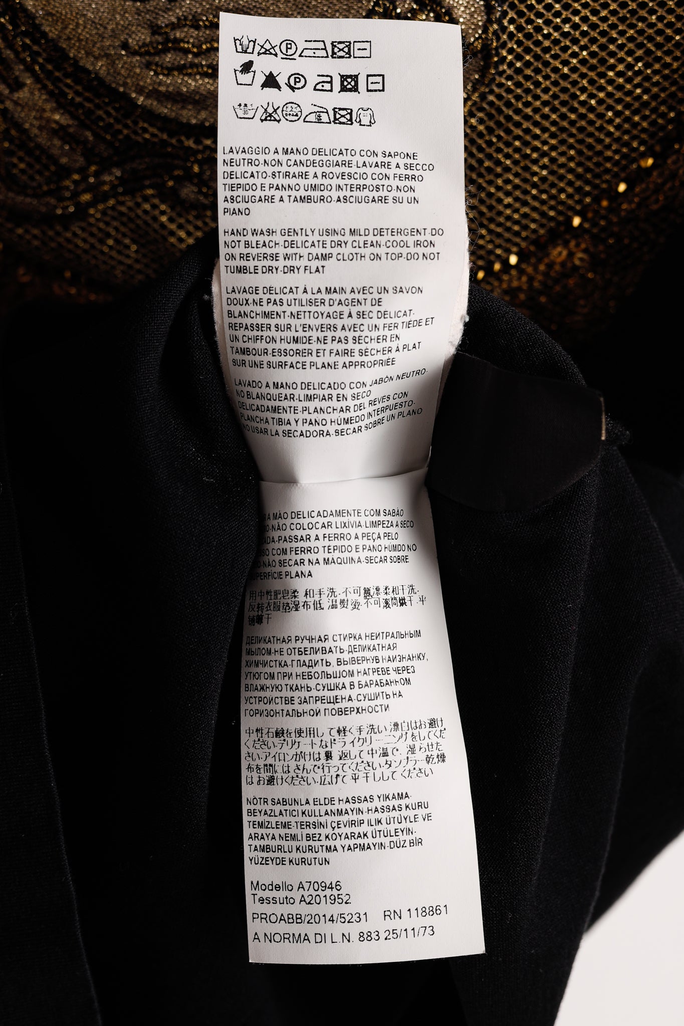 Versace Black Cotton Jersey Rhinestone & Chainlink Medusa Tee