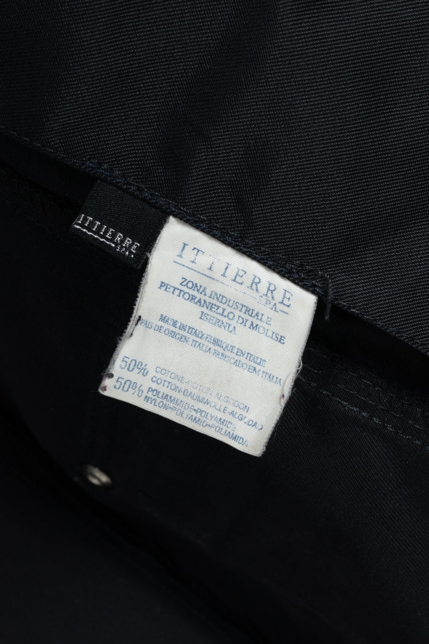 Versace Jeans Couture Black Cotton & Nylon Twill Utility Blazer
