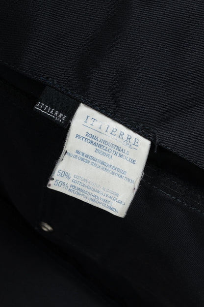 Versace Jeans Couture Black Cotton & Nylon Twill Utility Blazer