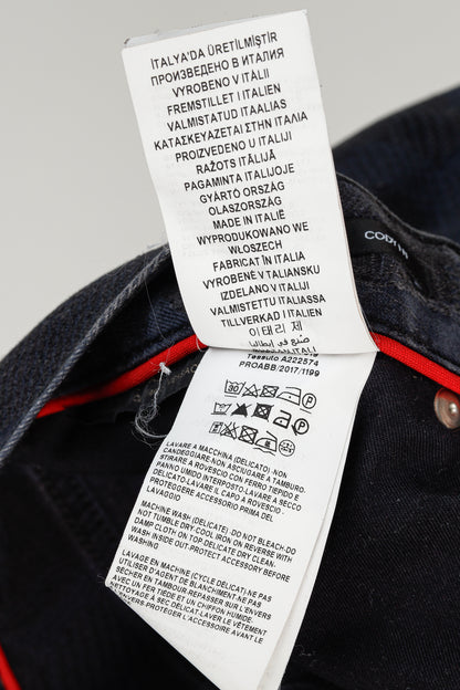 Versace Cody Navy & Black Jacquard Slim-Fit Jeans
