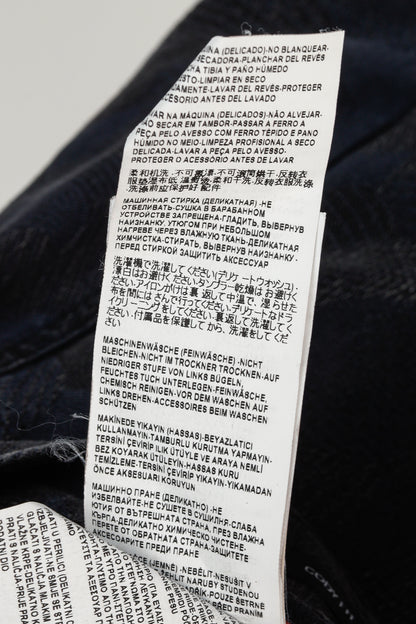 Versace Cody Navy & Black Jacquard Slim-Fit Jeans