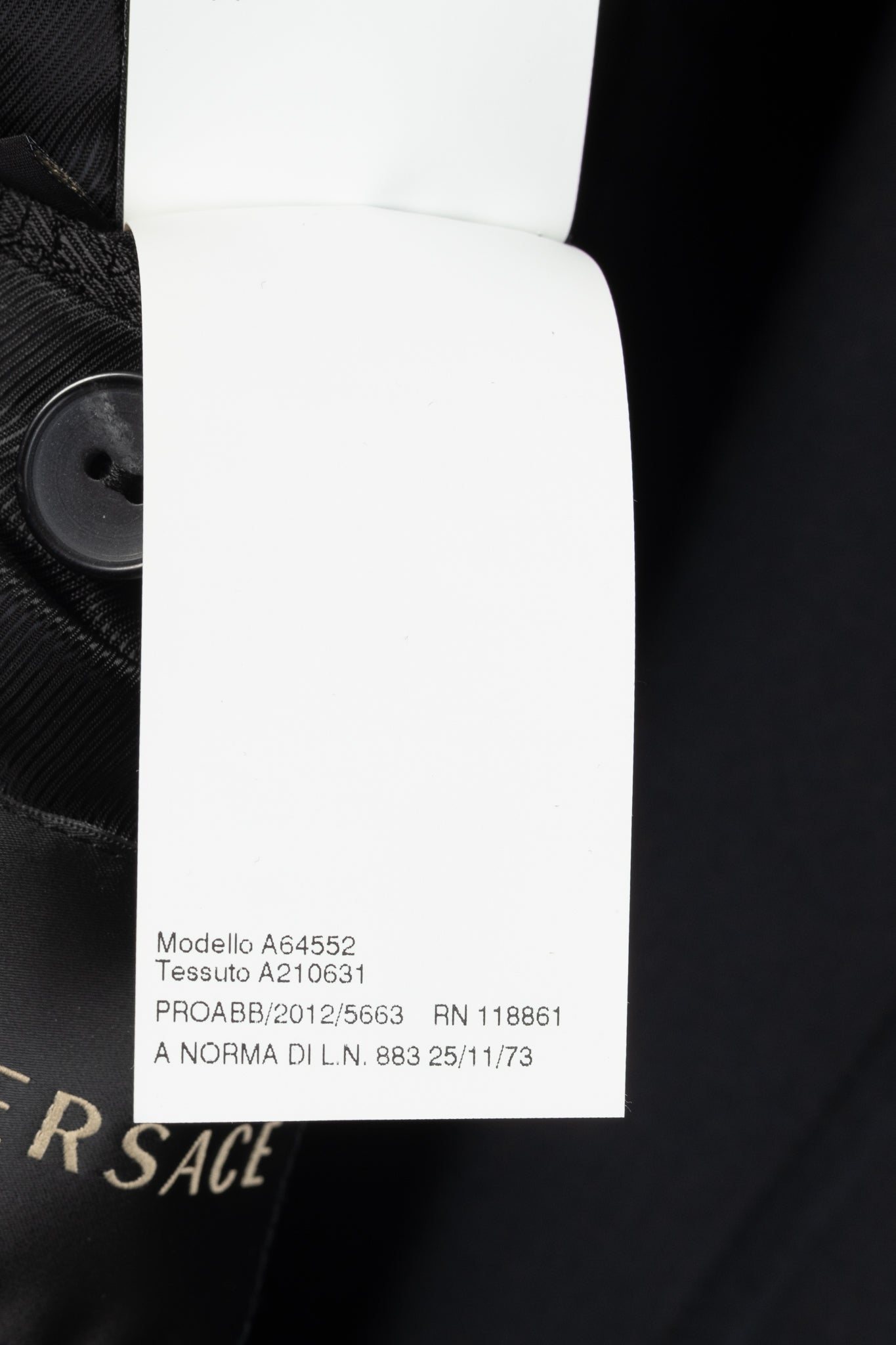 Versace Black Stretch-Cotton Leather-Trim Blazer