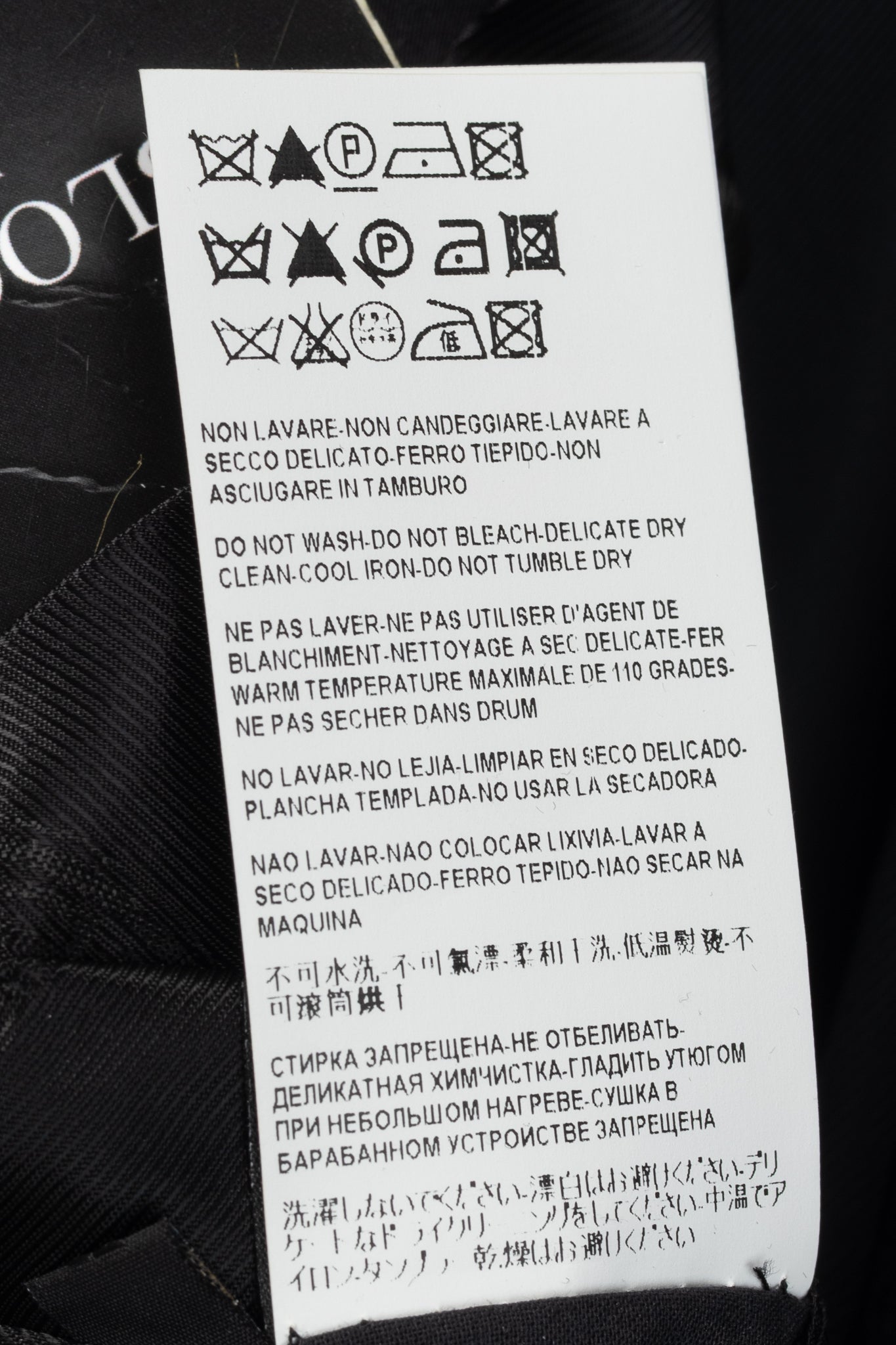 Versace Black Stretch-Cotton Leather-Trim Blazer