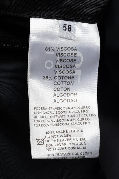 Versace Collection White & Black Herringbone Tweed Blazer