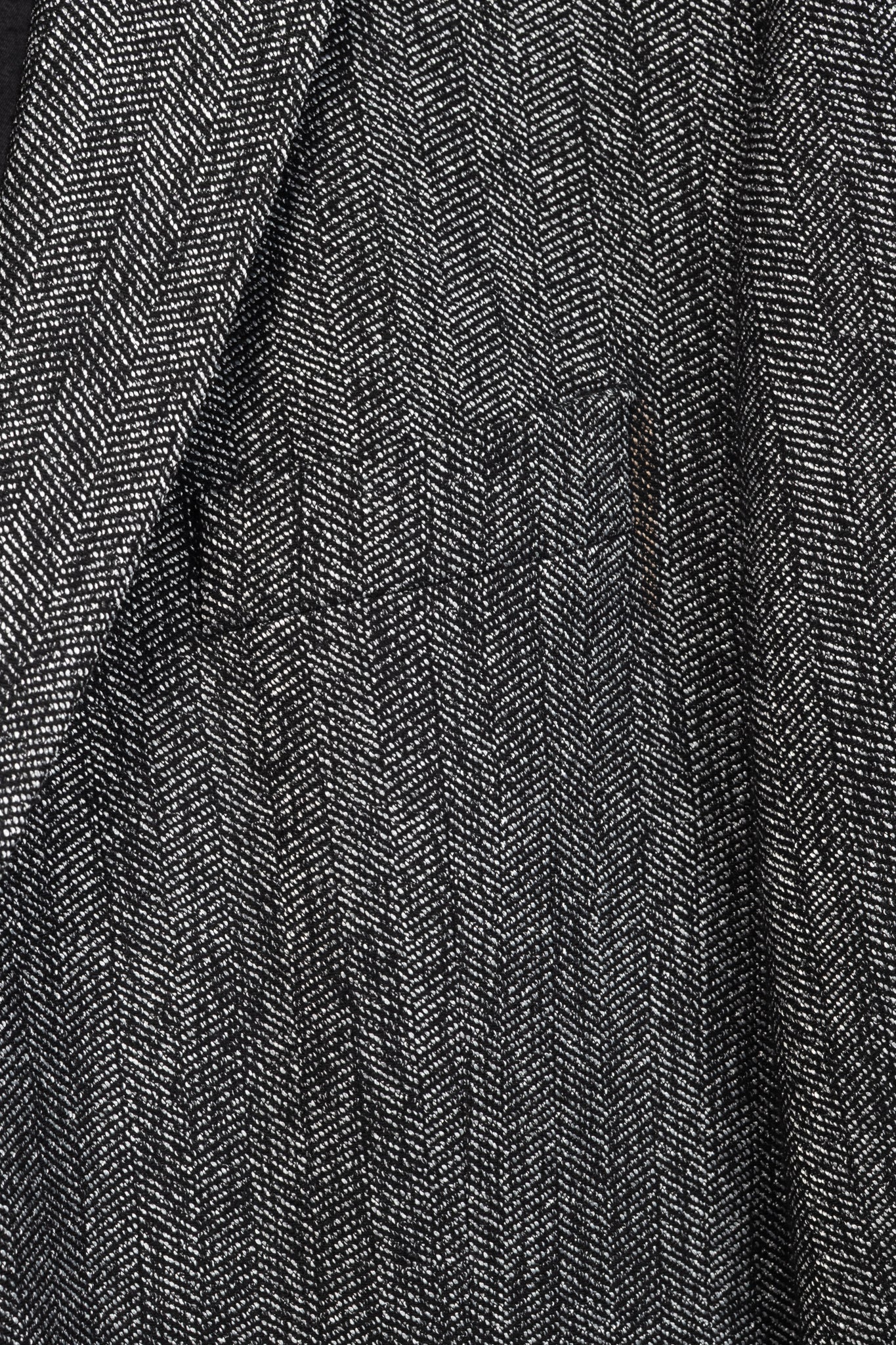 Versace Collection White & Black Herringbone Tweed Blazer