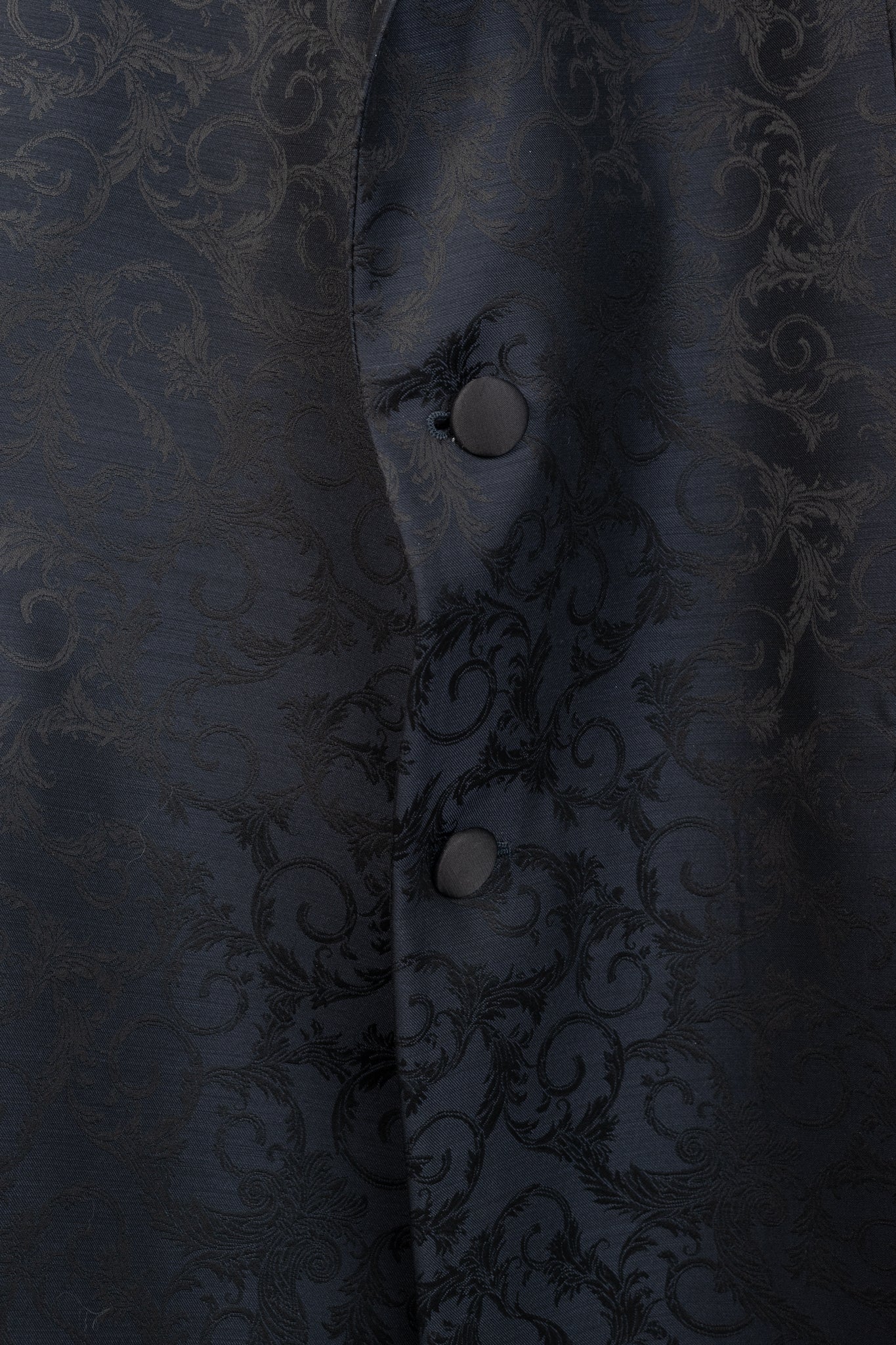 Versace Collection Navy Baroque Jacquard Wool Blazer