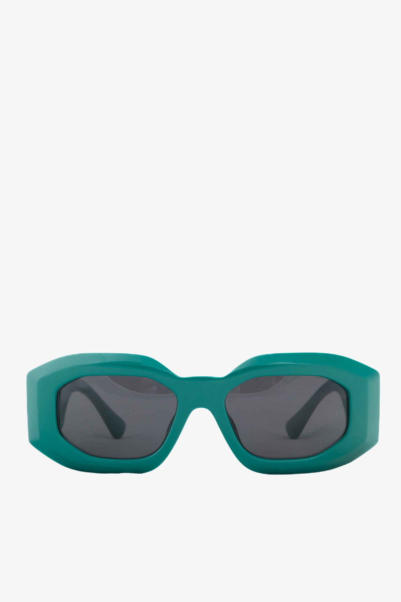 Versace VE4425U Green Medusa-Logo Rectangular Sunglasses