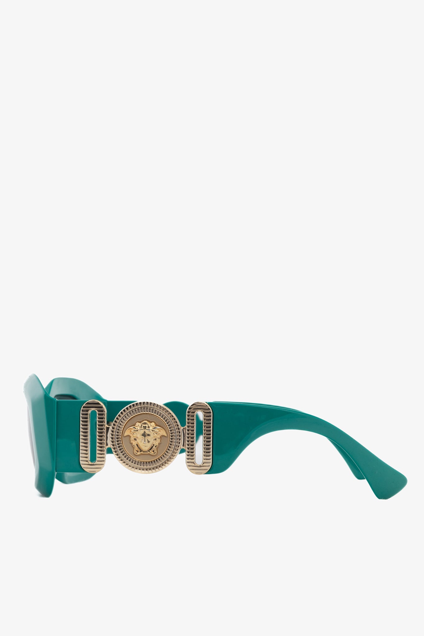 Versace VE4425U Green Medusa-Logo Rectangular Sunglasses