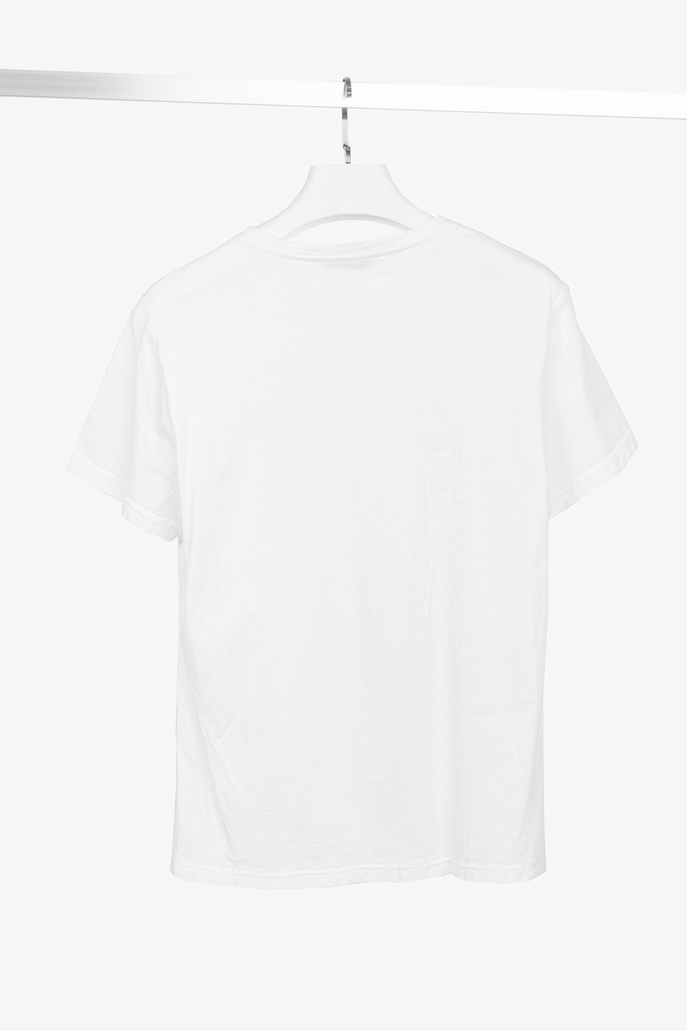 Versace Jeans White Cotton Panther & Geometric-Graphic T-Shirt