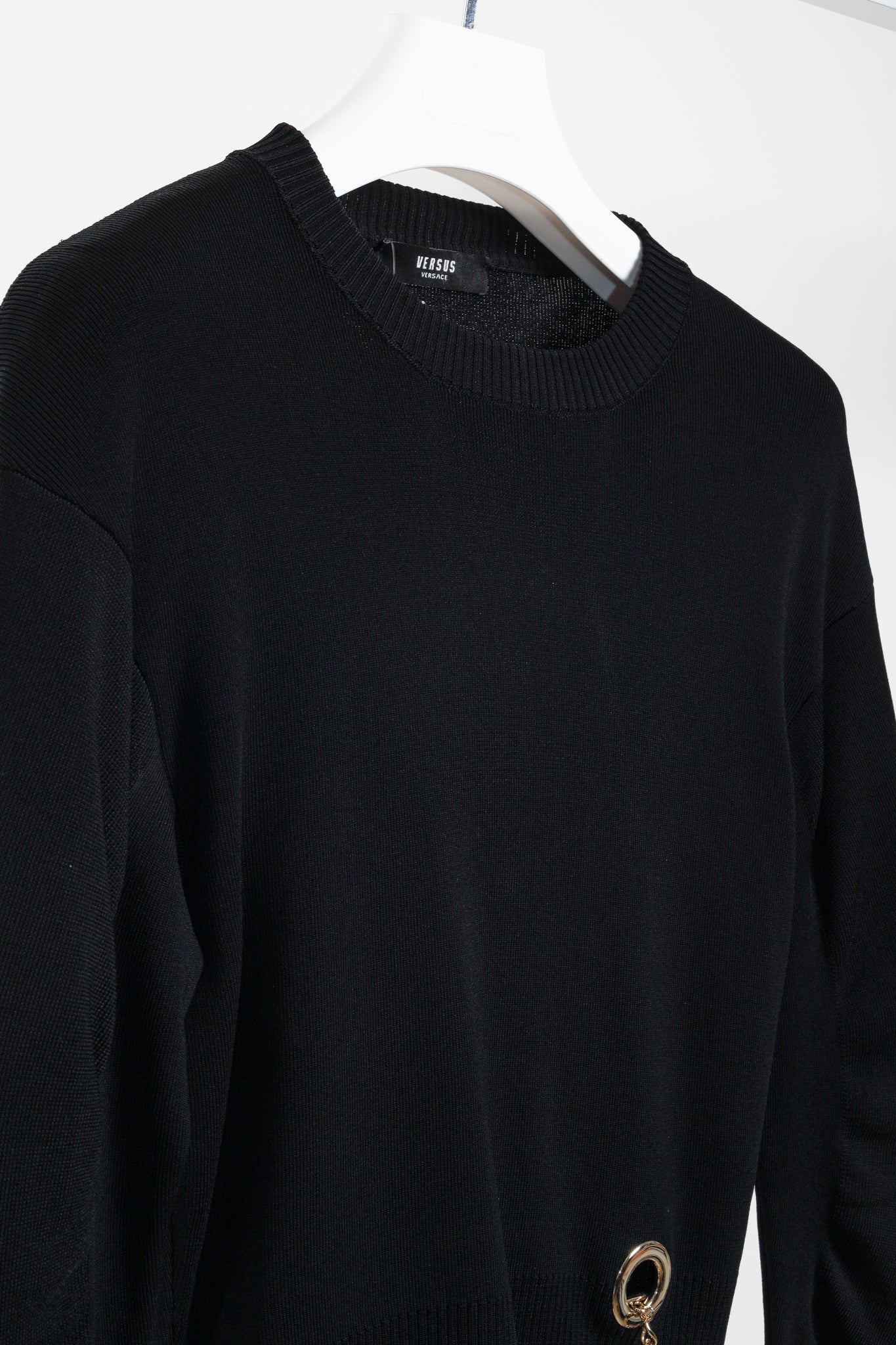 Versus Versace Black Knit Sweater