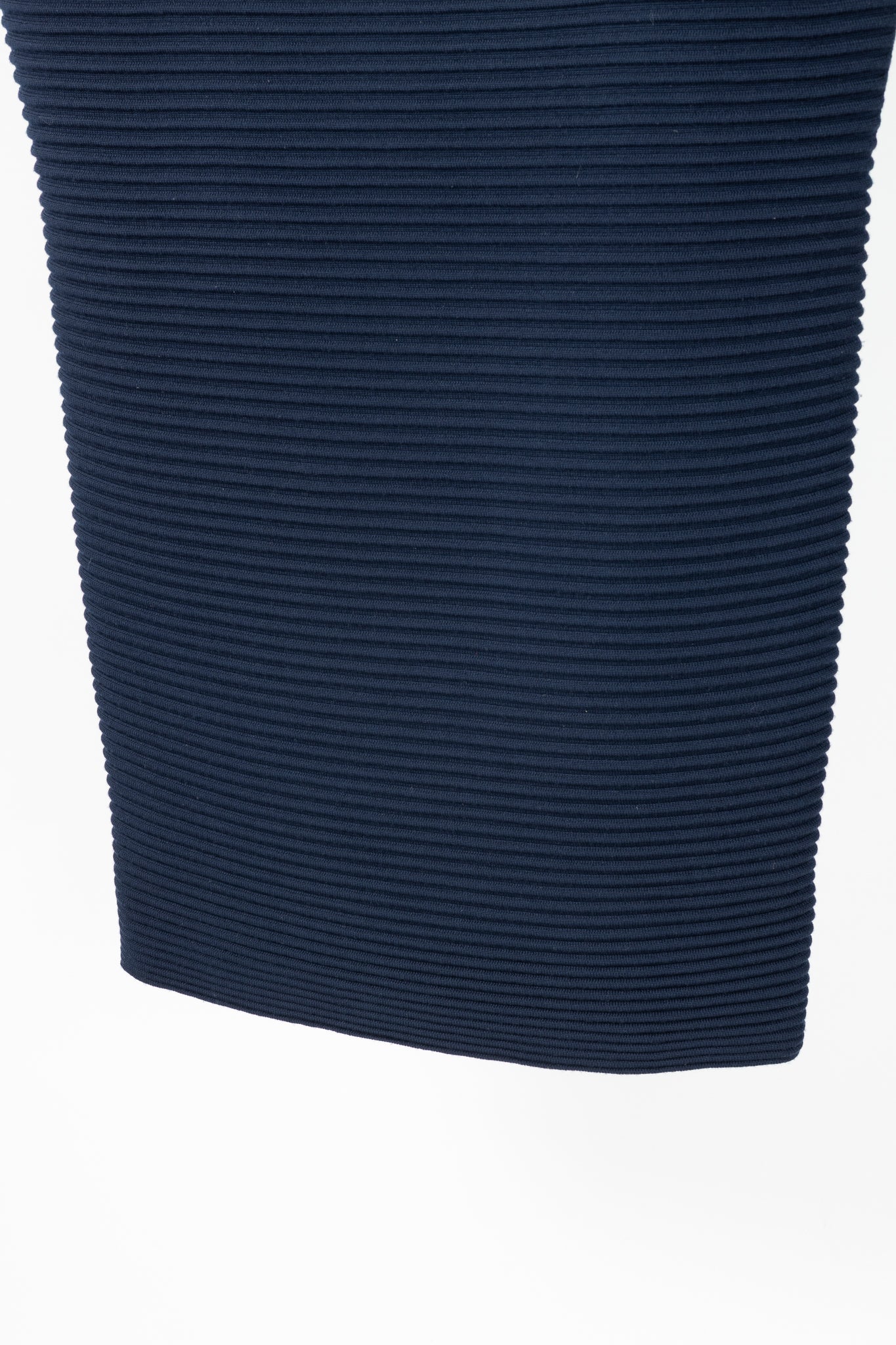 Victoria Victoria Beckham Navy Funnel Neck Ottoman Sweater