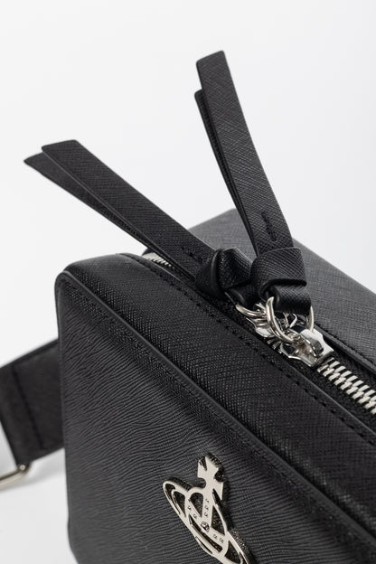 Vivienne Westwood Melih Black Vegan Leather Camera Bag